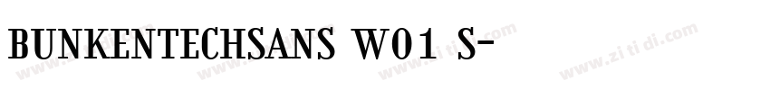 bunkentechsans w01 s字体转换 bunkentechsans w01 s字体转换